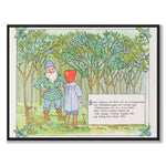Putte's Adventures in Blueberry Forest as a poster for a children's room from Historly – full image without white border – image 2