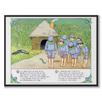 Putte's Adventures in the Blueberry Forest as a poster for a children's room from Historly – full image without white border – image 2