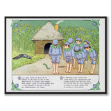 Putte's Adventures in the Blueberry Forest as a poster for a children's room from Historly – full image without white border – image 2