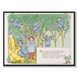 Putte's Adventures in Blueberry Forest as a poster for a children's room from Historly – full image without white border – image 2