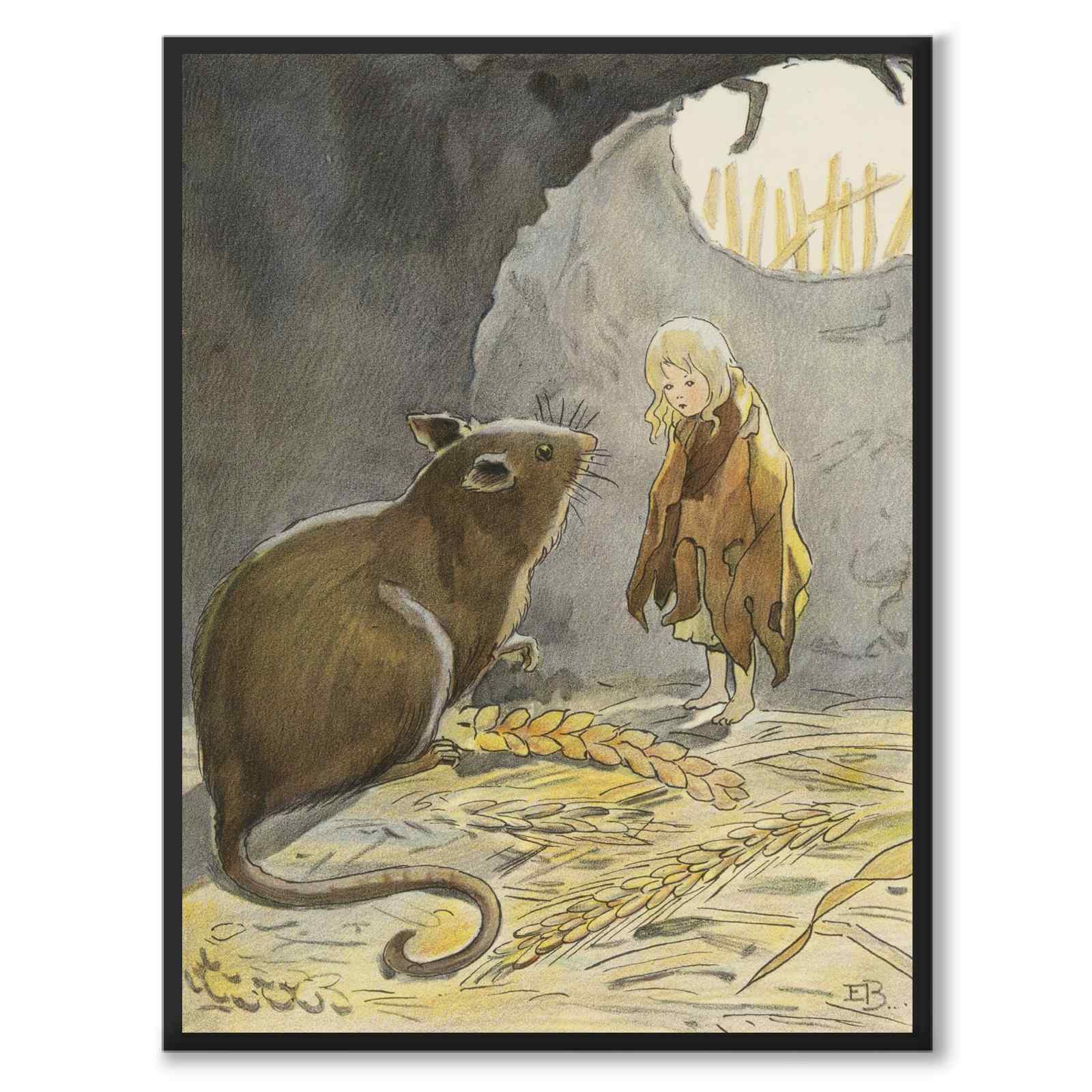 Tummelisa som poster till barnrum från Historly – helbild utan vit kant – bild 2
