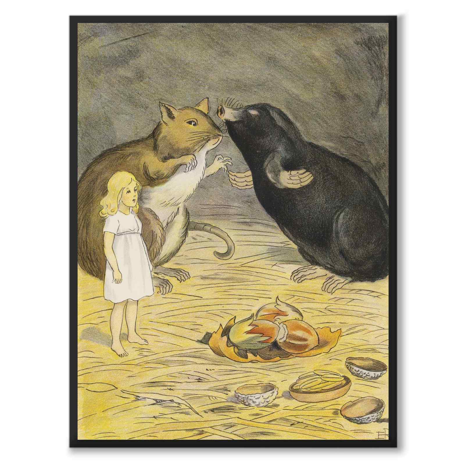 Tummelisa som poster till barnrum från Historly – helbild utan vit kant – bild 2