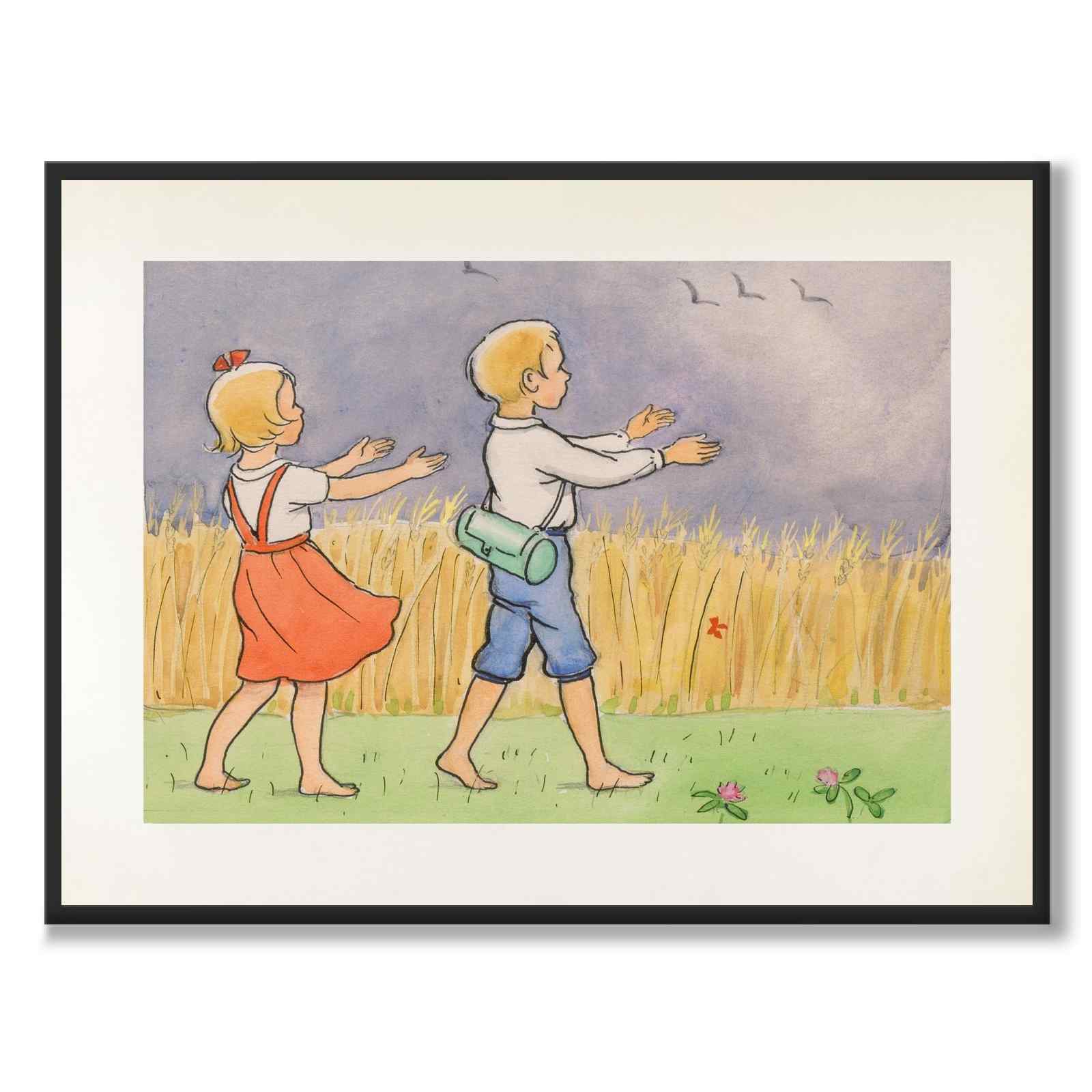 Farewell to Summer as a poster for a children's room from Historly – full image without white border