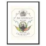 King Charles Champagne as a vintage illustration and poster from Historly – with white border without title