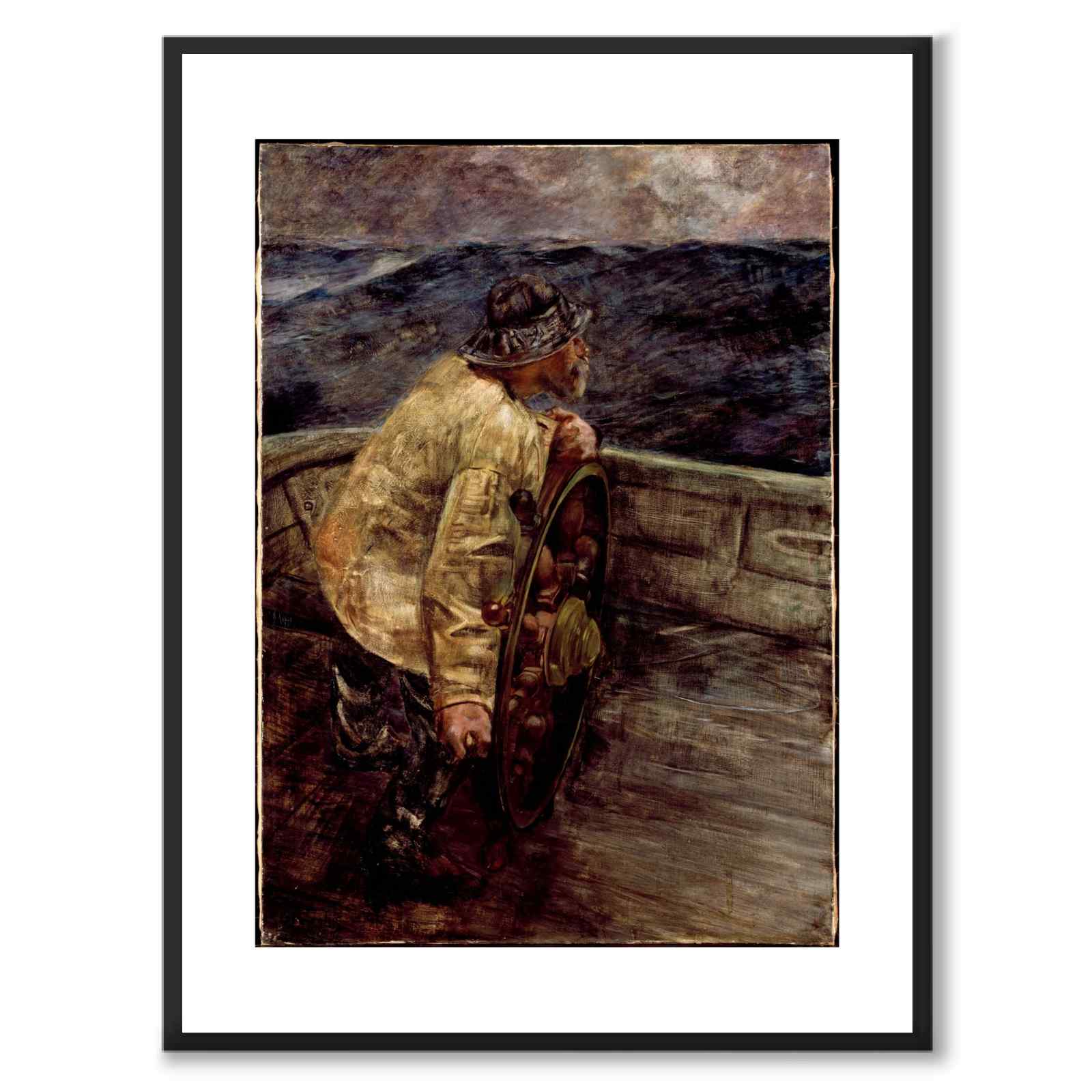 On Dog Watch as an art poster from Historly – with white border without title