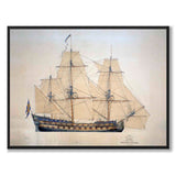 Ship of the Line by Jacob Hägg as an art poster from Historly – full image without white border