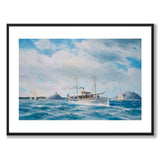 Steam Frigate Hunt by Jacob Hägg as an art poster from Historly – with white border without title
