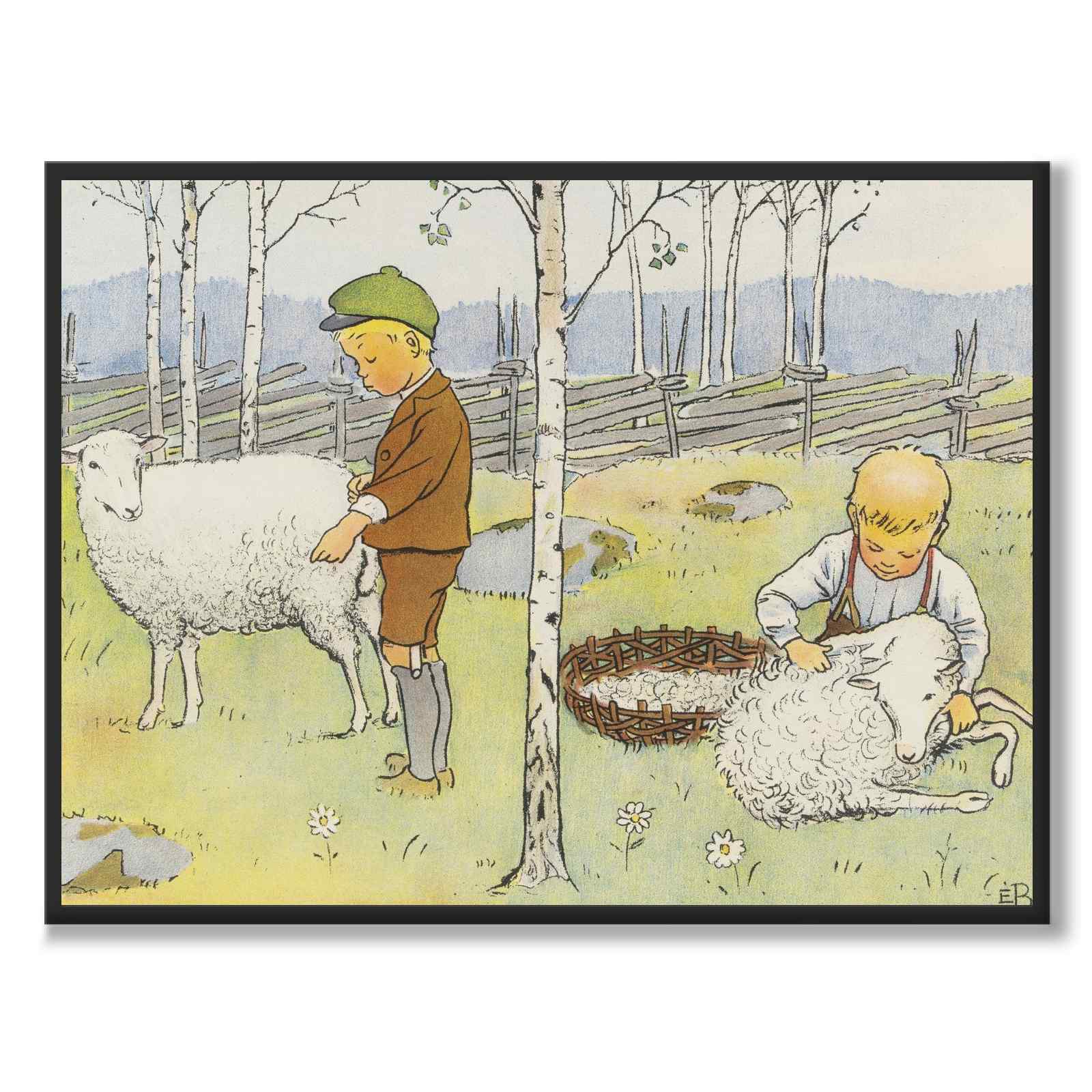 Pelle's New Clothes as a poster for a children's room from Historly – full image without white border – image 3