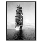 Full-rigged ship as a historic photograph and poster from Historly – full image without white border