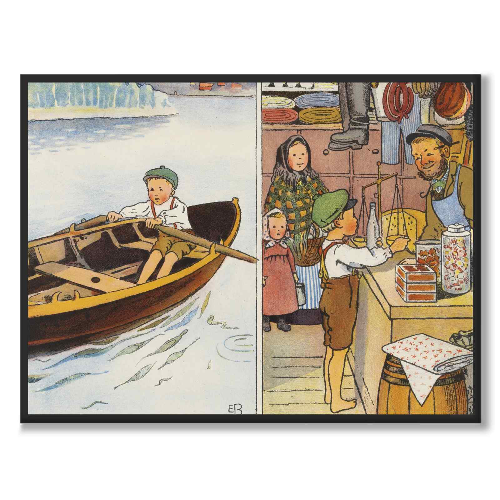 Pelle's New Clothes as a poster for a children's room from Historly – full image without white border – image 3