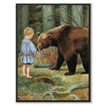 Mors Lilla Olle som poster till barnrum från Historly – helbild utan vit kant – bild 2