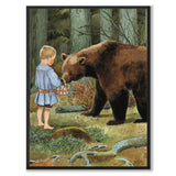 Mors Lilla Olle som poster till barnrum från Historly – helbild utan vit kant – bild 2