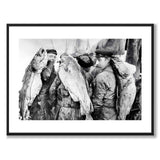 Fishermen 1910 as a historic photograph and poster from Historly – with white border without title