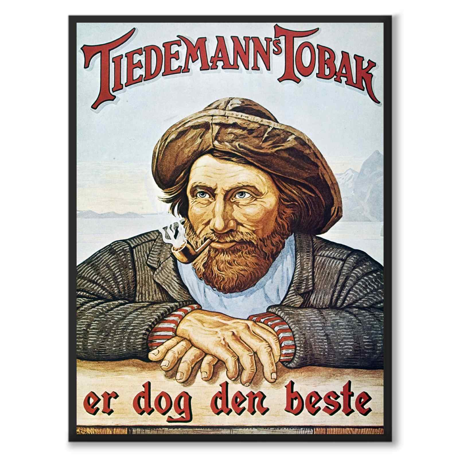 Tiedemannfiskeren som historiskt fotografi och poster från Historly – helbild utan vit kant