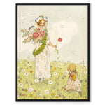 The Flower Festival in the Meadow as a poster for a children's room from Historly – full image without white border – image 3
