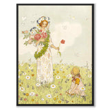The Flower Festival in the Meadow as a poster for a children's room from Historly – full image without white border – image 3