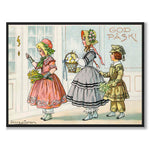 Happy Easter! by Jenny Nyström as a vintage illustration and poster from Historly – full image without white border