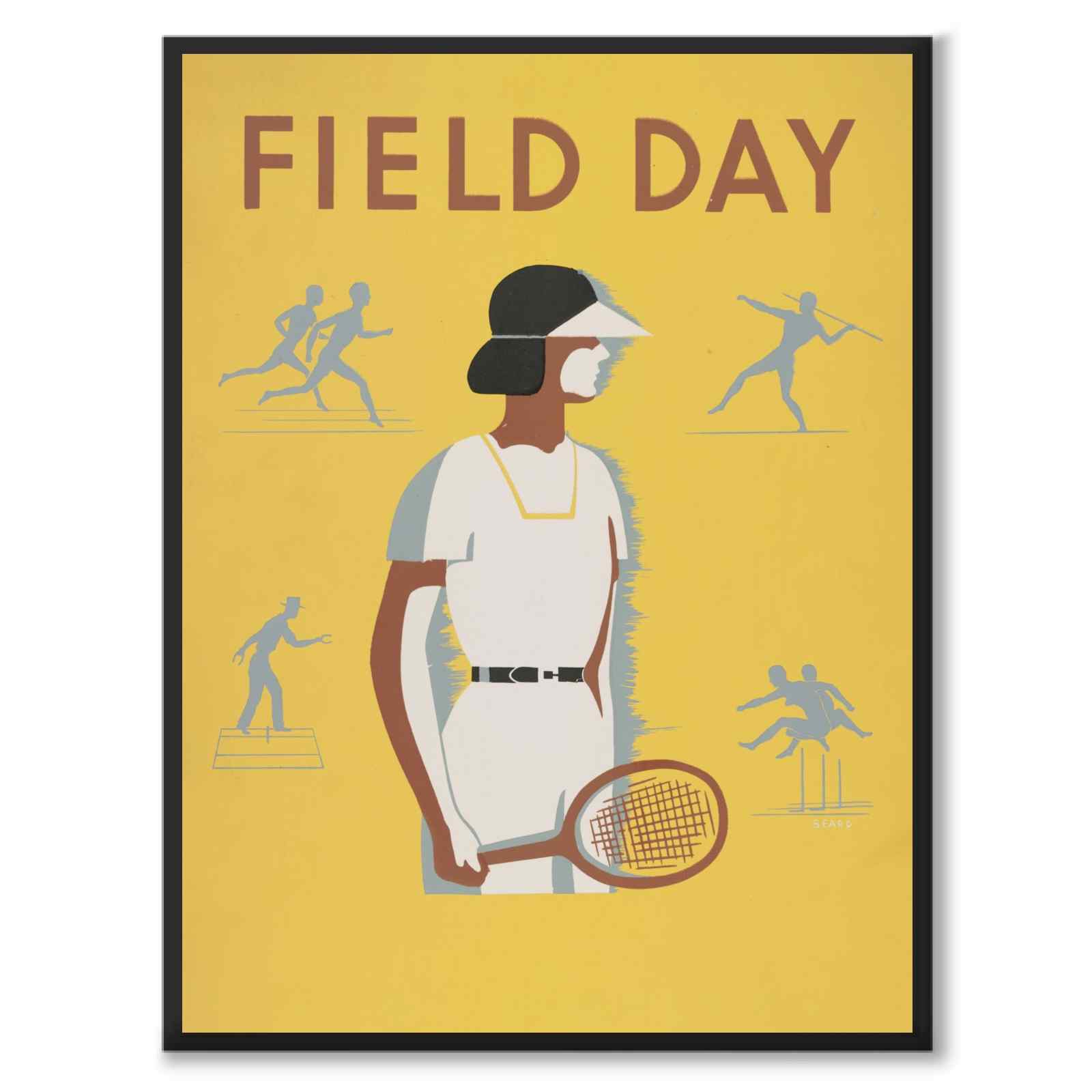 Field day – WPA recreation project, Dist. No. 2 af Beard som plakat – helbillede