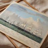 The Stone Fleet as wall art in an inspiring interior setting