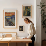 The Scream by Edvard Munch as wall art in an inspiring interior setting