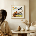 Ocke, Nutta and Pillerill as wall art in an inspiring interior setting