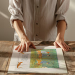 Putte's Adventures in Blueberry Forest as wall art in an inspiring interior setting