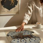 The Gästrikland Provincial Coat of Arms as wall art in an inspiring interior setting