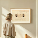 Tjärhovsgatan 1791 as wall art in an inspiring interior setting