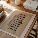 Customs Warehouse 1783 as wall art in an inspiring interior setting