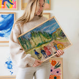 Eventyrskogen by Edvard Munch as wall art in an inspiring interior setting