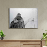 Track Watchman, Riksgränsen 1955 as a historic photograph and poster from Historly – image 2