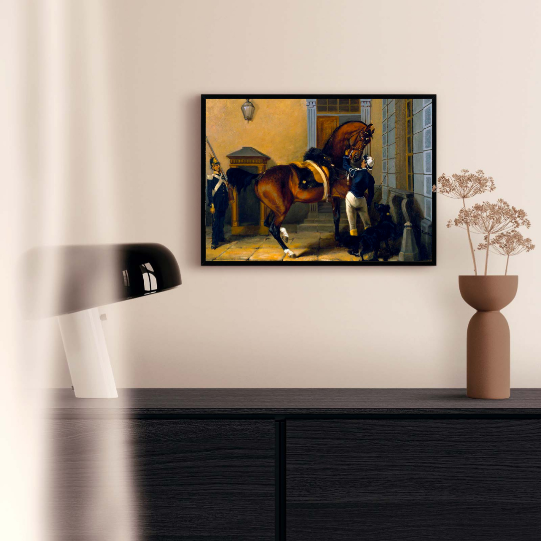 Carl XV's Favourite Horse Gentleman as an art poster from Historly – image 2