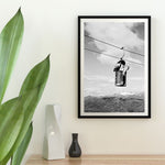 The Cable Car, Riksgränsen 1956 as a historic photograph and poster from Historly – image 2