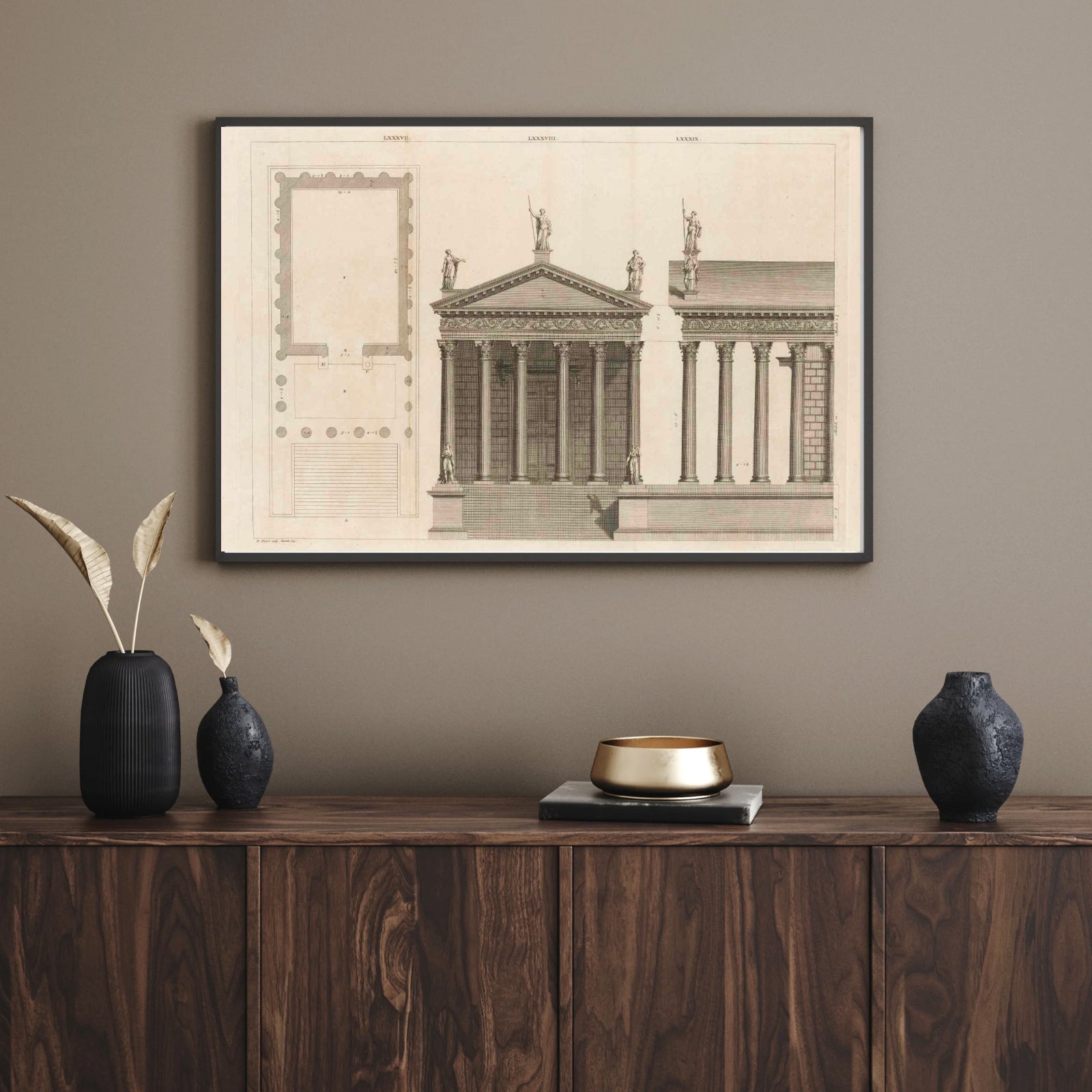 Palladio as a vintage illustration and poster from Historly – image 2