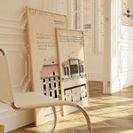 Lillienhoff Palace 1670 as wall art in an inspiring interior setting