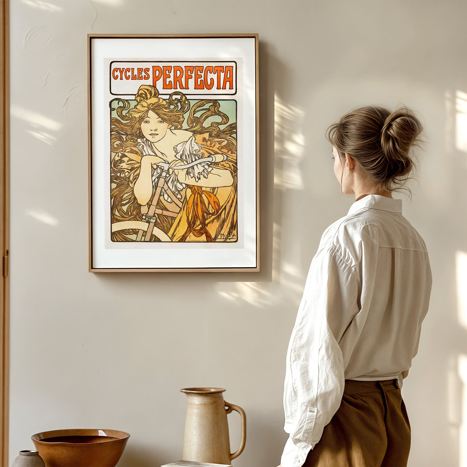 Cycles Perfecta as wall art in an inspiring interior setting