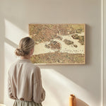 Stockholm 1870 as wall art in an inspiring interior setting