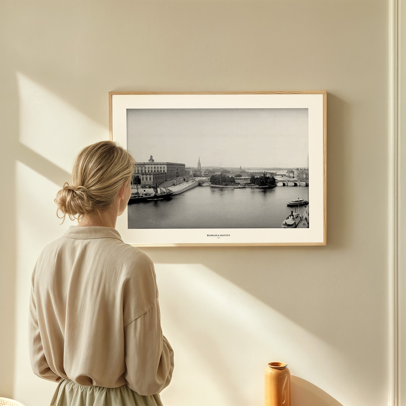 The Royal Palace 1890 as wall art in an inspiring interior setting