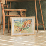 Little Miss Annika as wall art in an inspiring interior setting