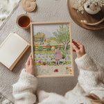 July as wall art in an inspiring interior setting
