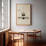 Söder Mälarstrand 1813 as wall art in an inspiring interior setting