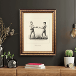Boxing as a vintage illustration and poster from Historly – image 2