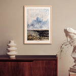 Seascape av August Strindberg som väggkonst i inspirerande inredningsmiljö