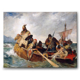 Norsemen Landing in Iceland som canvastavla från Historly – bild 1
