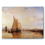 The Dort Packet-Boat from Rotterdam Becalmed av William Turner som canvastavla från Historly – bild 1