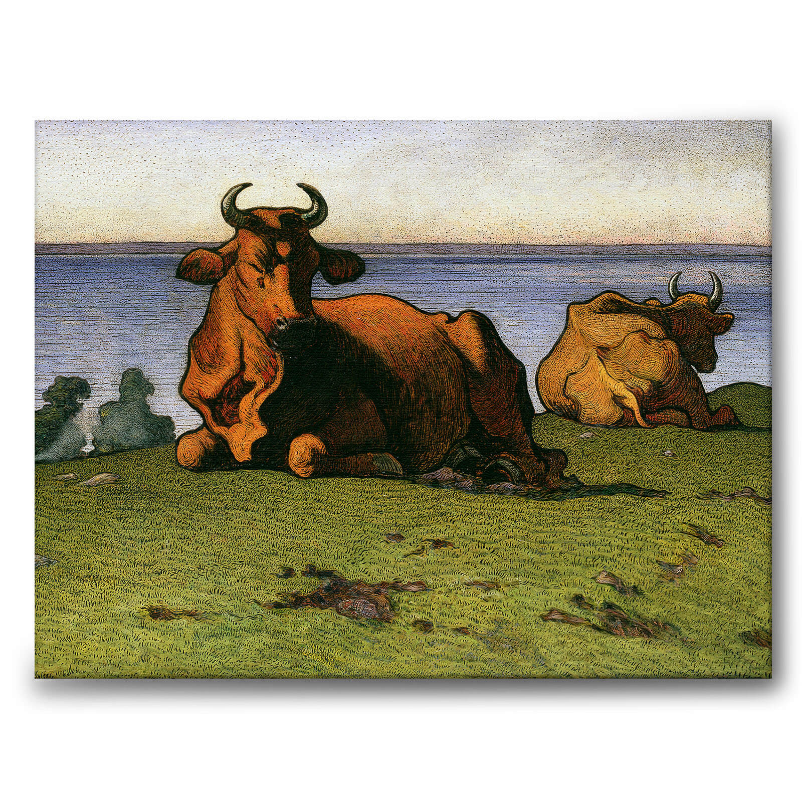 Cows av Nils Kreuger som canvastavla från Historly – bild 1