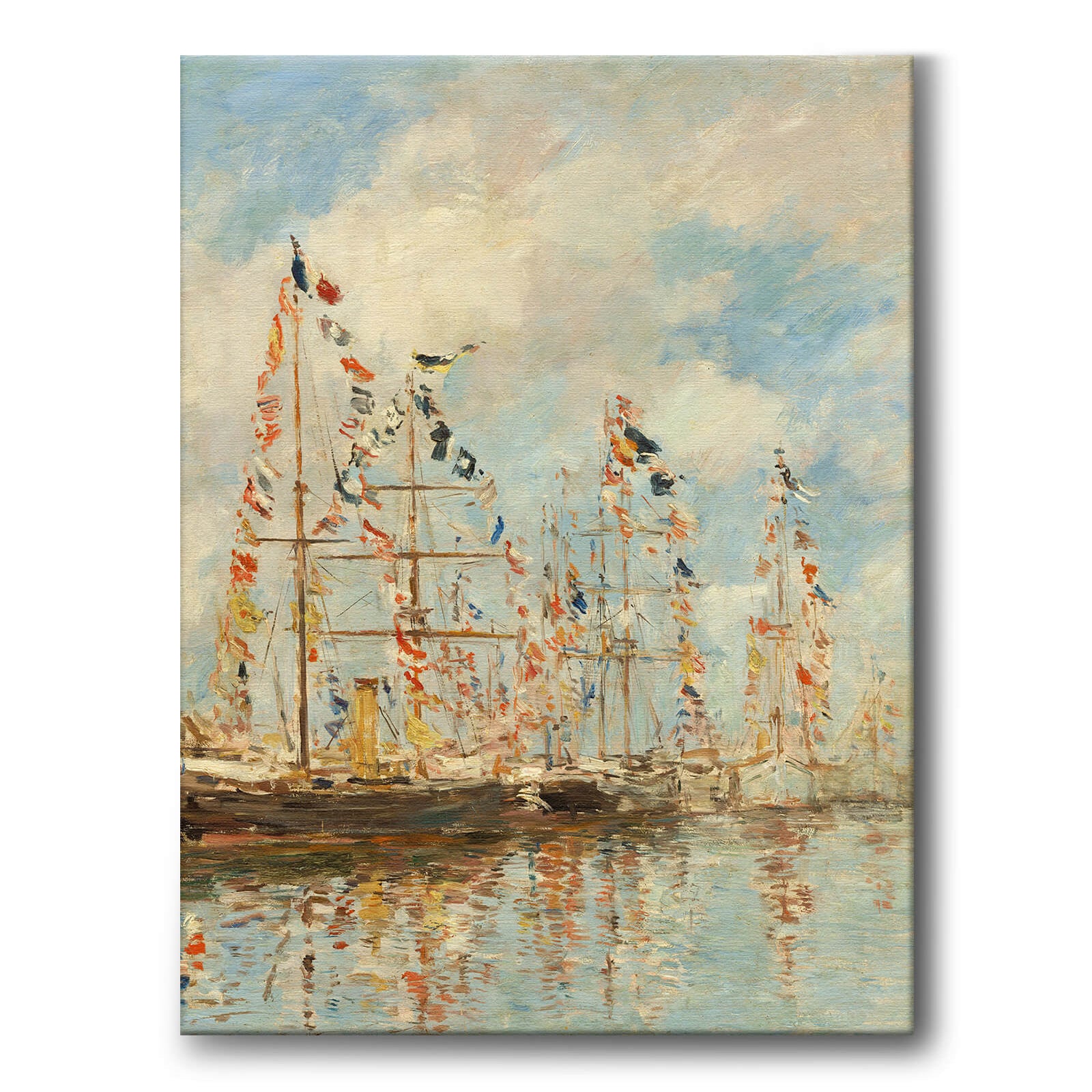 Yacht Basin at Trouville-Deauville som canvastavla från Historly – bild 1