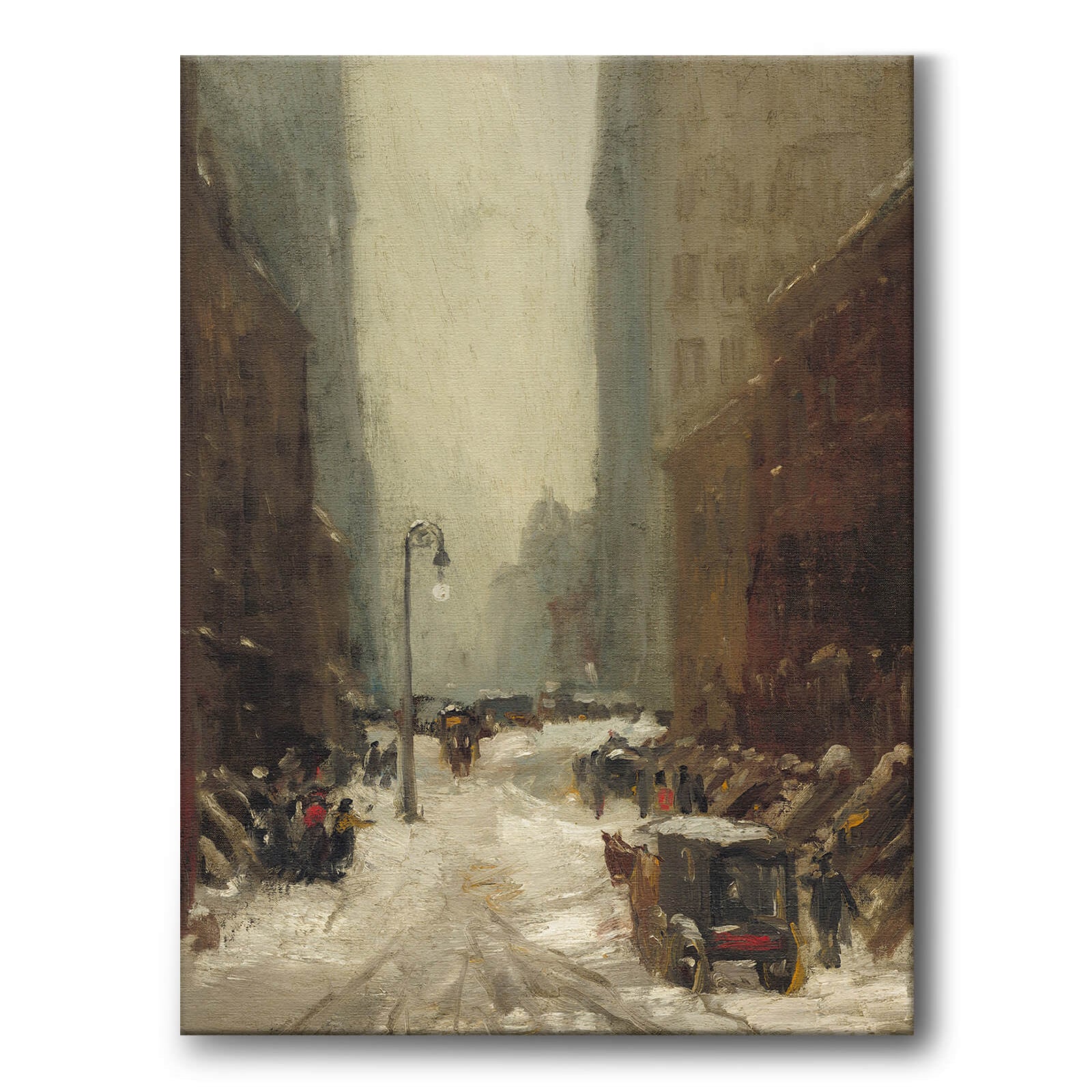 Snow in New York som canvastavla från Historly – bild 1