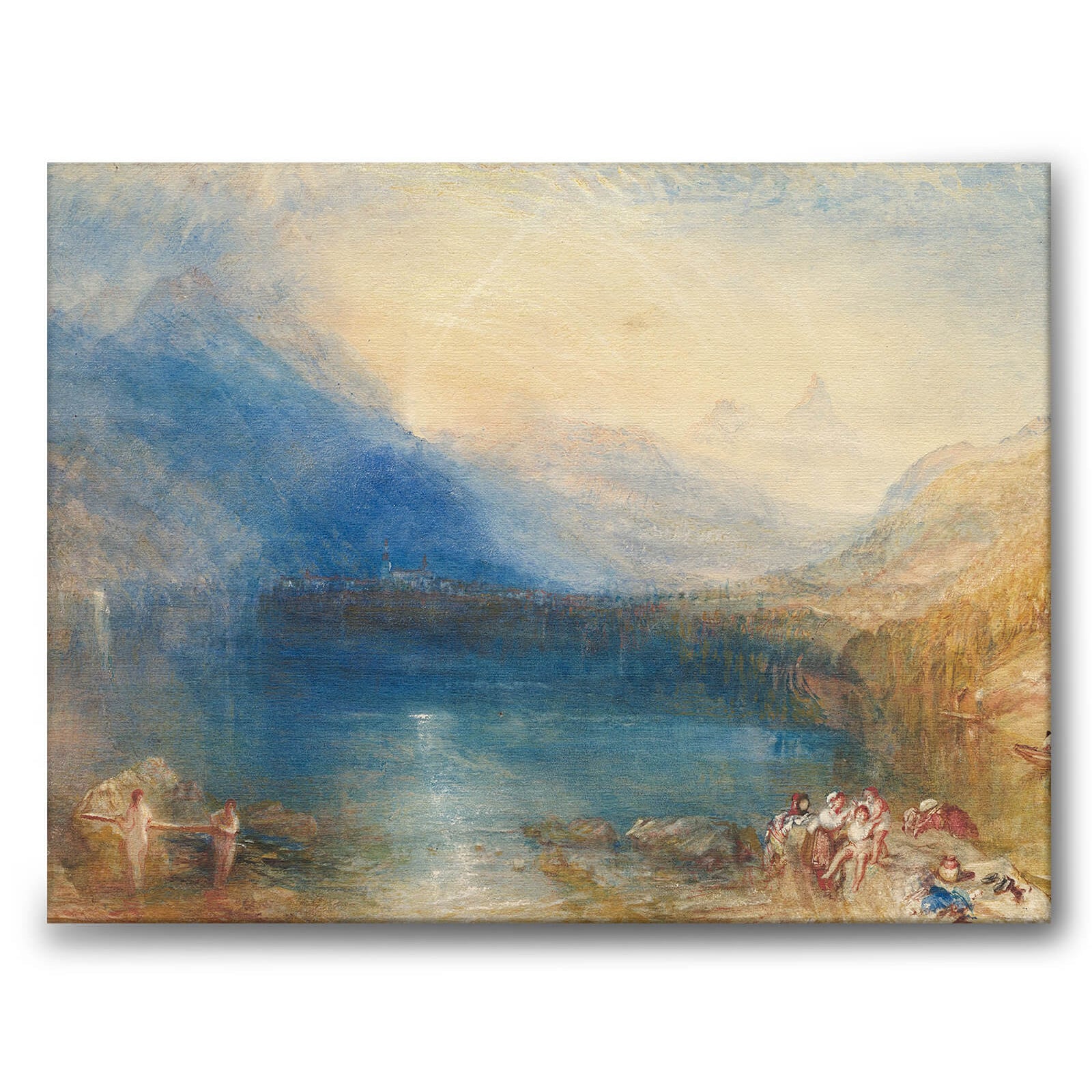The Lake of Zug av William Turner som canvastavla från Historly – bild 1
