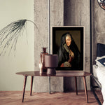 Black Collection - The Lady With The Veil som väggkonst i inspirerande inredningsmiljö